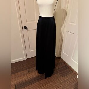 Black Carmen Marc Valvo maxi skirt